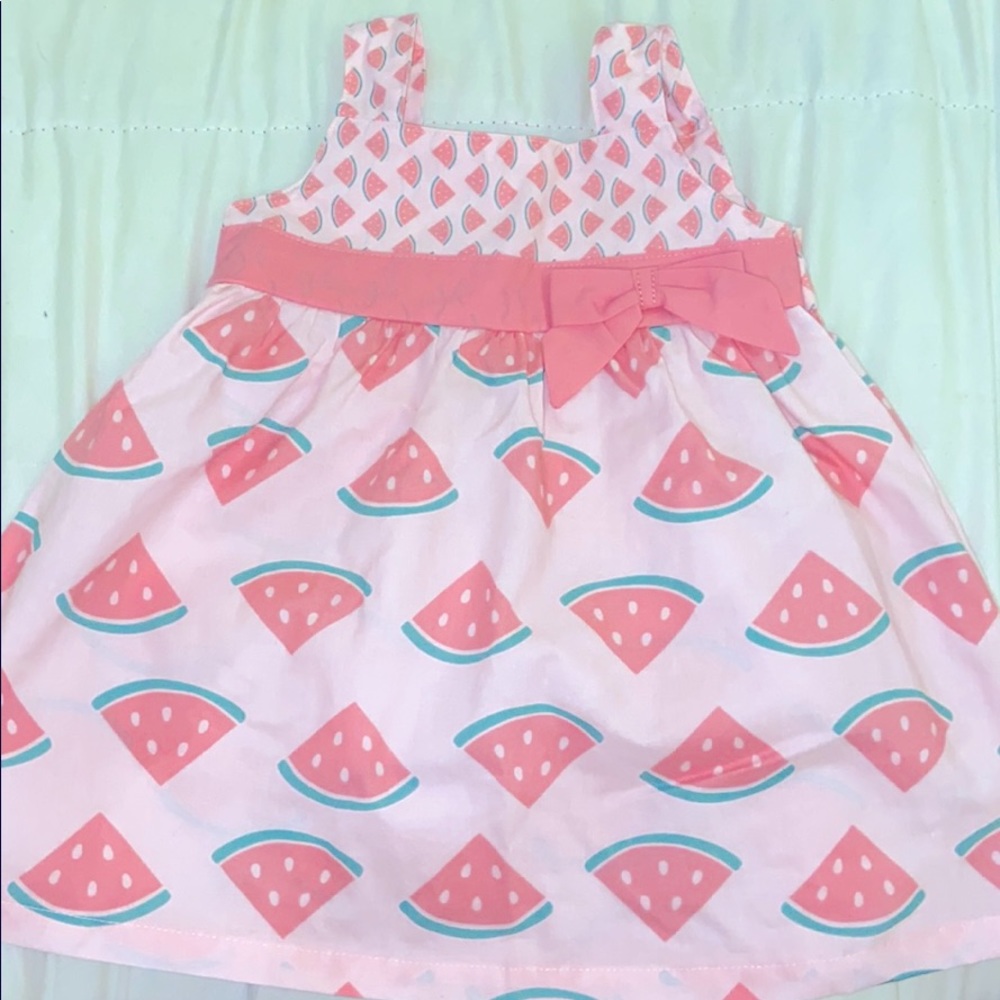 Pink watermelon infant sundress 6months
